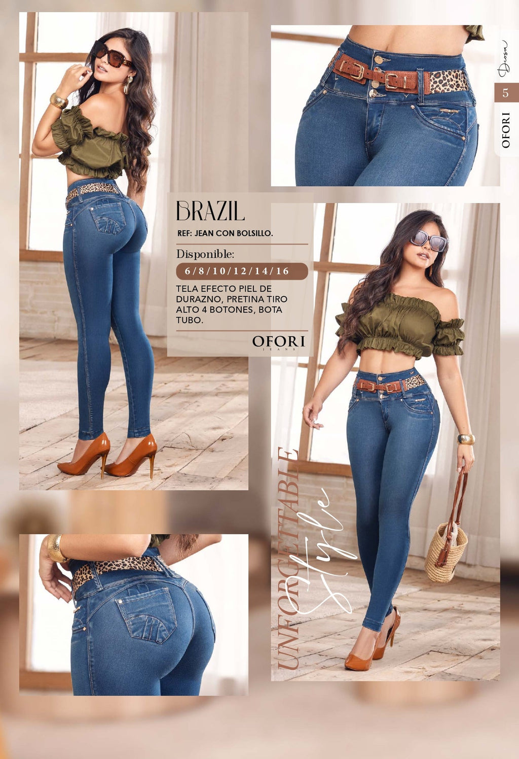 Brazil 100% Authentic Colombian Push Up Jeans